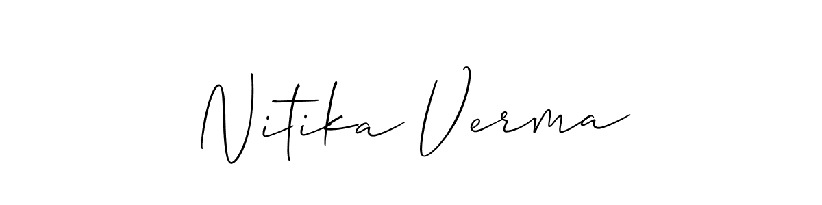 How to Draw Nitika Verma signature style? Allison_Script is a latest design signature styles for name Nitika Verma. Nitika Verma signature style 2 images and pictures png
