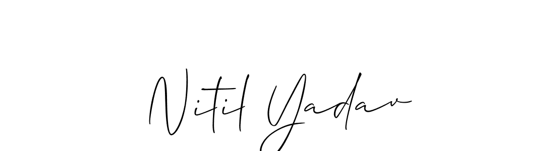 Best and Professional Signature Style for Nitil Yadav. Allison_Script Best Signature Style Collection. Nitil Yadav signature style 2 images and pictures png