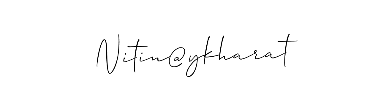 Check out images of Autograph of Nitin@ykharat name. Actor Nitin@ykharat Signature Style. Allison_Script is a professional sign style online. Nitin@ykharat signature style 2 images and pictures png