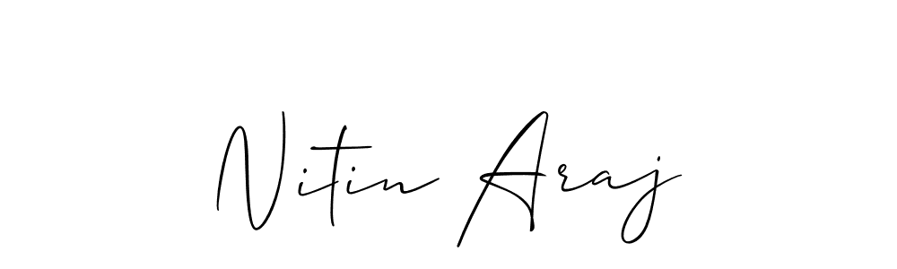 Here are the top 10 professional signature styles for the name Nitin Araj. These are the best autograph styles you can use for your name. Nitin Araj signature style 2 images and pictures png