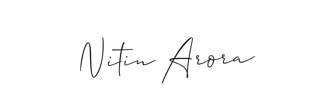Best and Professional Signature Style for Nitin Arora. Allison_Script Best Signature Style Collection. Nitin Arora signature style 2 images and pictures png