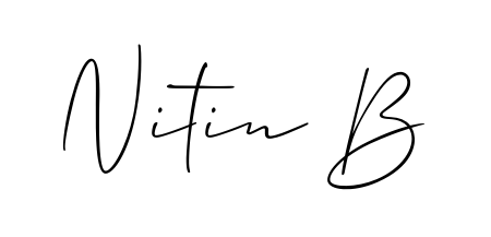 Similarly Allison_Script is the best handwritten signature design. Signature creator online. You can use it as an online autograph creator for name Nitin B. Nitin B signature style 2 images and pictures png