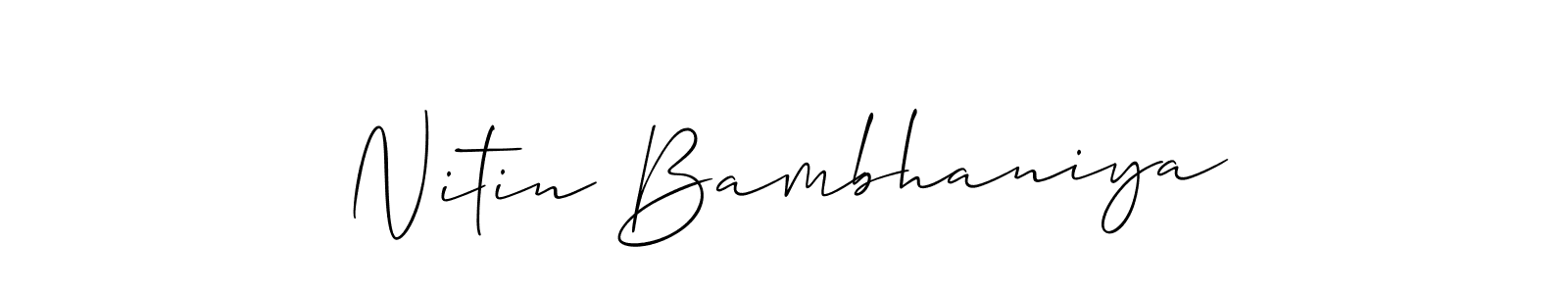 Best and Professional Signature Style for Nitin Bambhaniya. Allison_Script Best Signature Style Collection. Nitin Bambhaniya signature style 2 images and pictures png