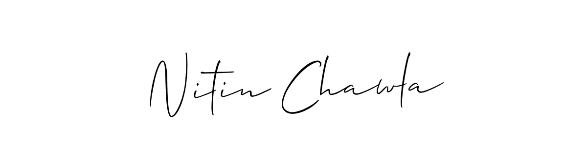How to Draw Nitin Chawla signature style? Allison_Script is a latest design signature styles for name Nitin Chawla. Nitin Chawla signature style 2 images and pictures png