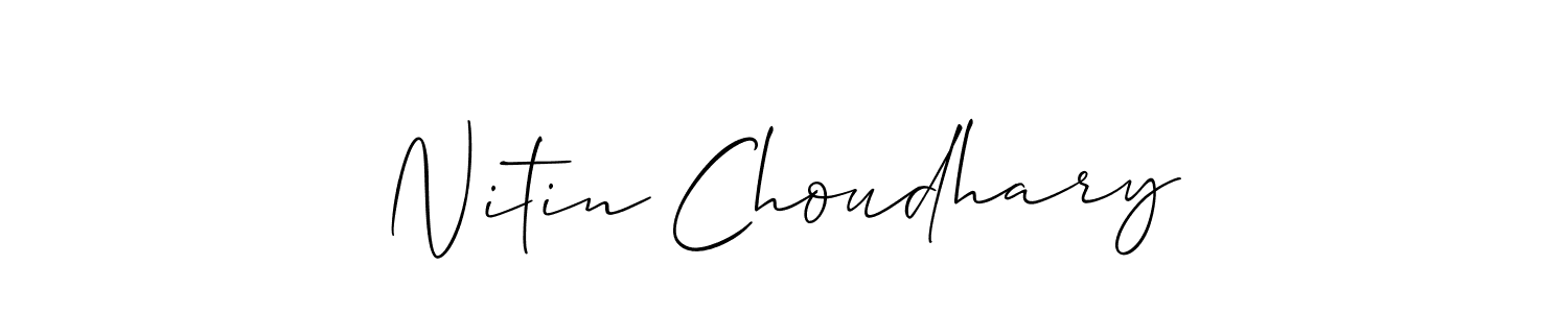 Check out images of Autograph of Nitin Choudhary name. Actor Nitin Choudhary Signature Style. Allison_Script is a professional sign style online. Nitin Choudhary signature style 2 images and pictures png