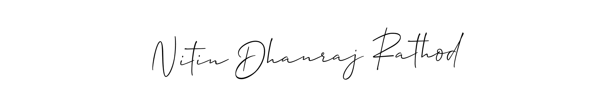 You should practise on your own different ways (Allison_Script) to write your name (Nitin Dhanraj Rathod) in signature. don't let someone else do it for you. Nitin Dhanraj Rathod signature style 2 images and pictures png