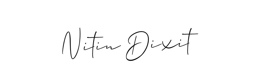 How to make Nitin Dixit signature? Allison_Script is a professional autograph style. Create handwritten signature for Nitin Dixit name. Nitin Dixit signature style 2 images and pictures png