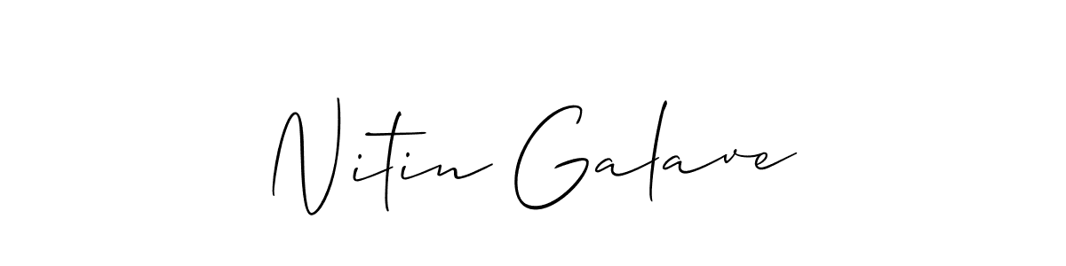 It looks lik you need a new signature style for name Nitin Galave. Design unique handwritten (Allison_Script) signature with our free signature maker in just a few clicks. Nitin Galave signature style 2 images and pictures png