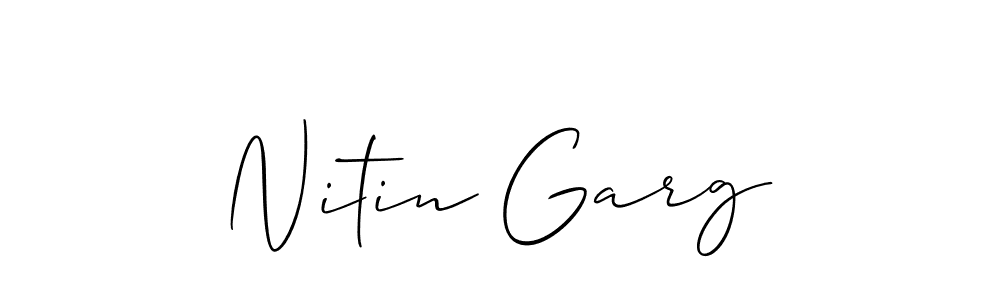 Nitin Garg stylish signature style. Best Handwritten Sign (Allison_Script) for my name. Handwritten Signature Collection Ideas for my name Nitin Garg. Nitin Garg signature style 2 images and pictures png