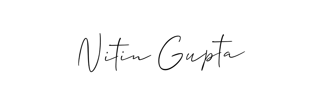 How to Draw Nitin Gupta signature style? Allison_Script is a latest design signature styles for name Nitin Gupta. Nitin Gupta signature style 2 images and pictures png