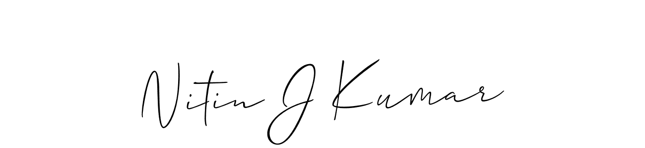 Once you've used our free online signature maker to create your best signature Allison_Script style, it's time to enjoy all of the benefits that Nitin J Kumar name signing documents. Nitin J Kumar signature style 2 images and pictures png