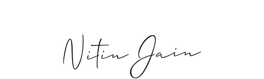 How to Draw Nitin Jain signature style? Allison_Script is a latest design signature styles for name Nitin Jain. Nitin Jain signature style 2 images and pictures png