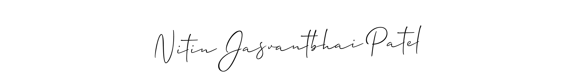 Similarly Allison_Script is the best handwritten signature design. Signature creator online .You can use it as an online autograph creator for name Nitin Jasvantbhai Patel. Nitin Jasvantbhai Patel signature style 2 images and pictures png