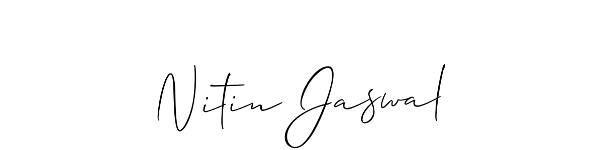 This is the best signature style for the Nitin Jaswal name. Also you like these signature font (Allison_Script). Mix name signature. Nitin Jaswal signature style 2 images and pictures png