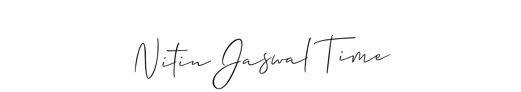 Make a beautiful signature design for name Nitin Jaswal Time. Use this online signature maker to create a handwritten signature for free. Nitin Jaswal Time signature style 2 images and pictures png