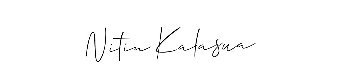 Make a beautiful signature design for name Nitin Kalasua. Use this online signature maker to create a handwritten signature for free. Nitin Kalasua signature style 2 images and pictures png