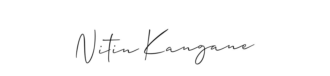 Best and Professional Signature Style for Nitin Kangane. Allison_Script Best Signature Style Collection. Nitin Kangane signature style 2 images and pictures png