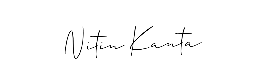 Make a beautiful signature design for name Nitin Kanta. Use this online signature maker to create a handwritten signature for free. Nitin Kanta signature style 2 images and pictures png