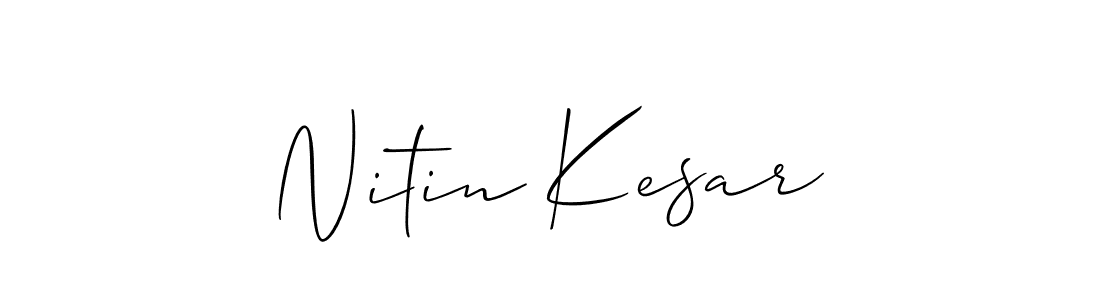 Make a beautiful signature design for name Nitin Kesar. Use this online signature maker to create a handwritten signature for free. Nitin Kesar signature style 2 images and pictures png