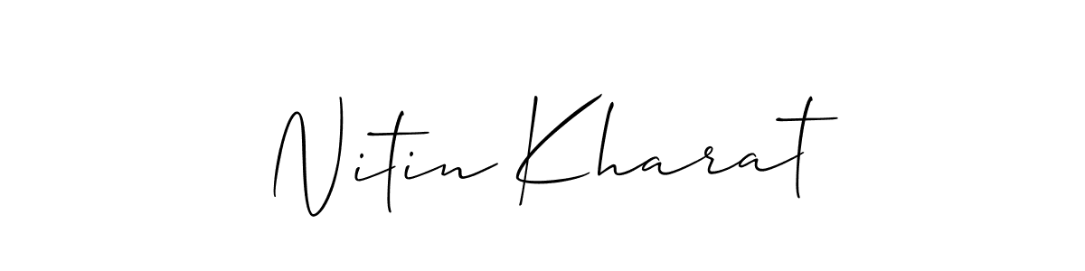 This is the best signature style for the Nitin Kharat name. Also you like these signature font (Allison_Script). Mix name signature. Nitin Kharat signature style 2 images and pictures png