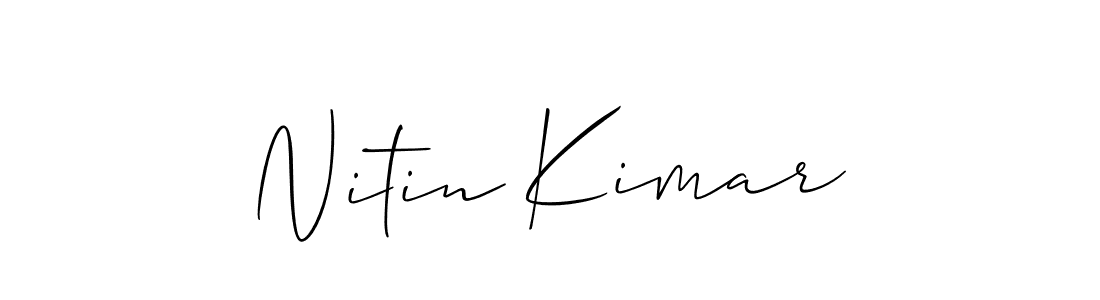 The best way (Allison_Script) to make a short signature is to pick only two or three words in your name. The name Nitin Kimar include a total of six letters. For converting this name. Nitin Kimar signature style 2 images and pictures png
