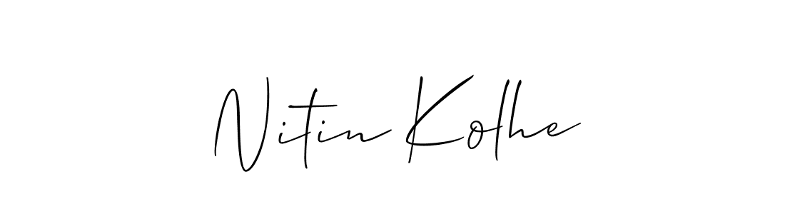 It looks lik you need a new signature style for name Nitin Kolhe. Design unique handwritten (Allison_Script) signature with our free signature maker in just a few clicks. Nitin Kolhe signature style 2 images and pictures png