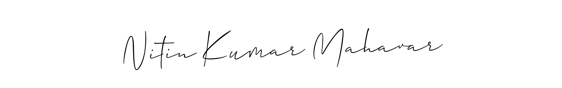 You can use this online signature creator to create a handwritten signature for the name Nitin Kumar Mahavar. This is the best online autograph maker. Nitin Kumar Mahavar signature style 2 images and pictures png
