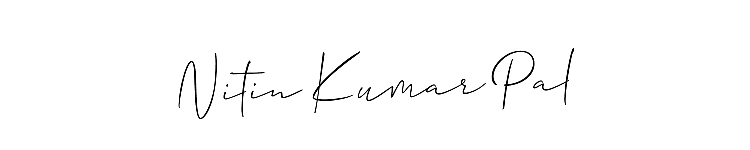 Make a beautiful signature design for name Nitin Kumar Pal. Use this online signature maker to create a handwritten signature for free. Nitin Kumar Pal signature style 2 images and pictures png
