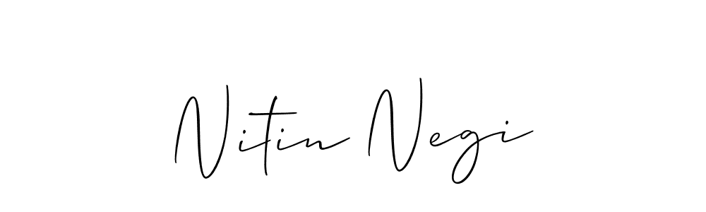 Make a beautiful signature design for name Nitin Negi. With this signature (Allison_Script) style, you can create a handwritten signature for free. Nitin Negi signature style 2 images and pictures png