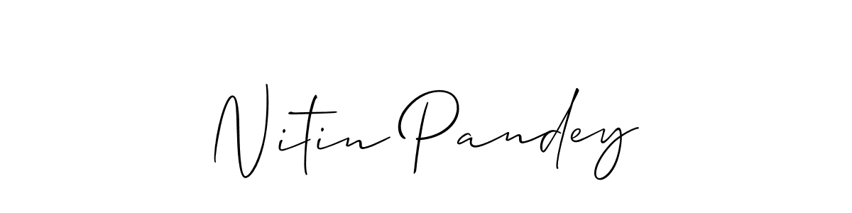 You can use this online signature creator to create a handwritten signature for the name Nitin Pandey. This is the best online autograph maker. Nitin Pandey signature style 2 images and pictures png