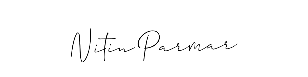 Design your own signature with our free online signature maker. With this signature software, you can create a handwritten (Allison_Script) signature for name Nitin Parmar. Nitin Parmar signature style 2 images and pictures png