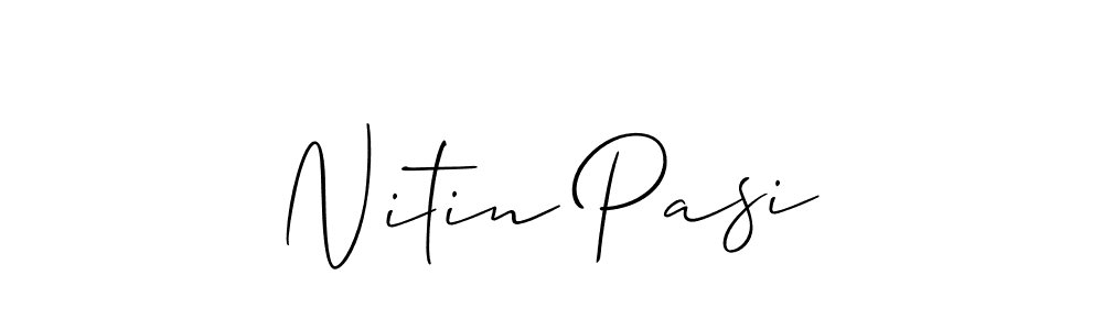 Make a beautiful signature design for name Nitin Pasi. Use this online signature maker to create a handwritten signature for free. Nitin Pasi signature style 2 images and pictures png