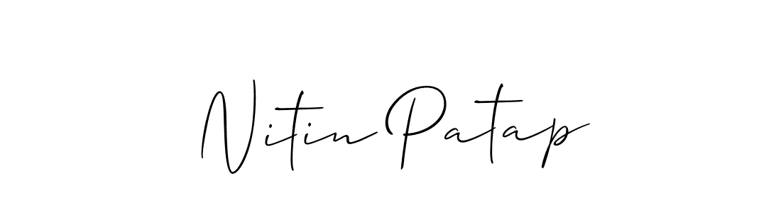 How to make Nitin Patap signature? Allison_Script is a professional autograph style. Create handwritten signature for Nitin Patap name. Nitin Patap signature style 2 images and pictures png
