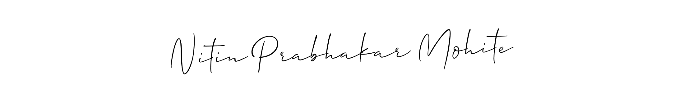 Make a beautiful signature design for name Nitin Prabhakar Mohite. With this signature (Allison_Script) style, you can create a handwritten signature for free. Nitin Prabhakar Mohite signature style 2 images and pictures png