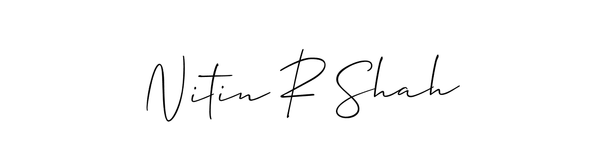 It looks lik you need a new signature style for name Nitin R Shah. Design unique handwritten (Allison_Script) signature with our free signature maker in just a few clicks. Nitin R Shah signature style 2 images and pictures png