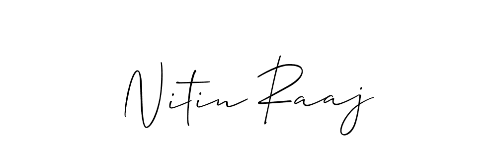 Nitin Raaj stylish signature style. Best Handwritten Sign (Allison_Script) for my name. Handwritten Signature Collection Ideas for my name Nitin Raaj. Nitin Raaj signature style 2 images and pictures png