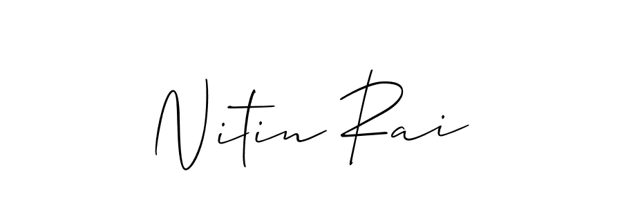 Make a beautiful signature design for name Nitin Rai. Use this online signature maker to create a handwritten signature for free. Nitin Rai signature style 2 images and pictures png