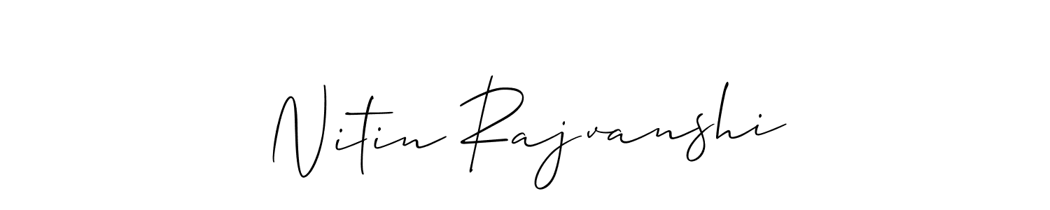 How to make Nitin Rajvanshi signature? Allison_Script is a professional autograph style. Create handwritten signature for Nitin Rajvanshi name. Nitin Rajvanshi signature style 2 images and pictures png