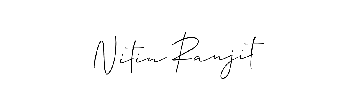 Once you've used our free online signature maker to create your best signature Allison_Script style, it's time to enjoy all of the benefits that Nitin Ranjit name signing documents. Nitin Ranjit signature style 2 images and pictures png