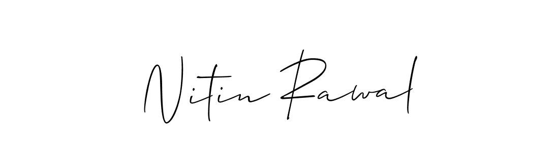 You should practise on your own different ways (Allison_Script) to write your name (Nitin Rawal) in signature. don't let someone else do it for you. Nitin Rawal signature style 2 images and pictures png