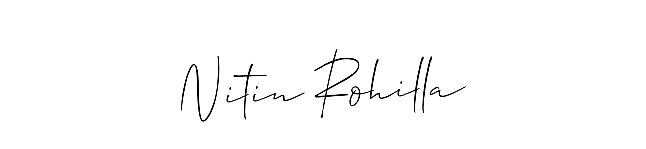 You should practise on your own different ways (Allison_Script) to write your name (Nitin Rohilla) in signature. don't let someone else do it for you. Nitin Rohilla signature style 2 images and pictures png