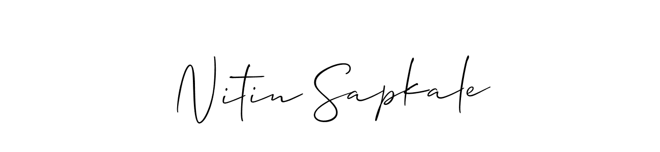 See photos of Nitin Sapkale official signature by Spectra . Check more albums & portfolios. Read reviews & check more about Allison_Script font. Nitin Sapkale signature style 2 images and pictures png
