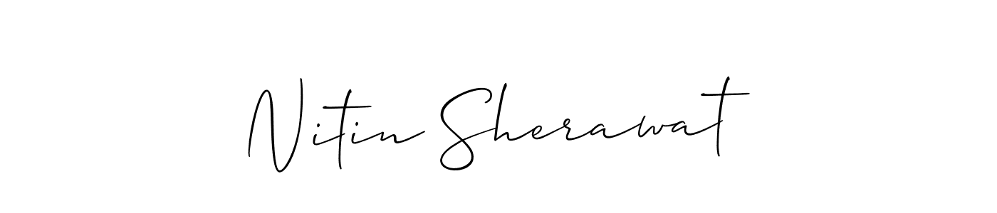 It looks lik you need a new signature style for name Nitin Sherawat. Design unique handwritten (Allison_Script) signature with our free signature maker in just a few clicks. Nitin Sherawat signature style 2 images and pictures png