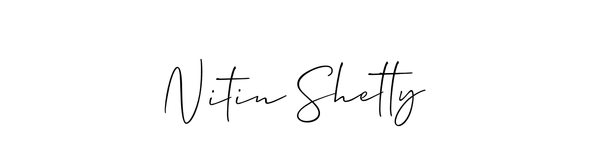 How to Draw Nitin Shetty signature style? Allison_Script is a latest design signature styles for name Nitin Shetty. Nitin Shetty signature style 2 images and pictures png