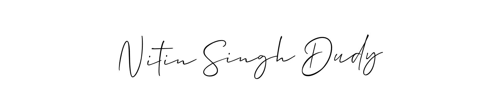 Best and Professional Signature Style for Nitin Singh Dudy. Allison_Script Best Signature Style Collection. Nitin Singh Dudy signature style 2 images and pictures png