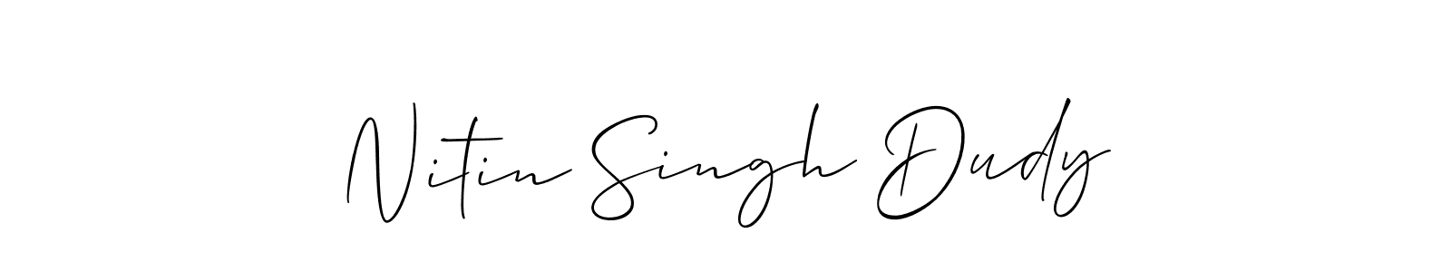 See photos of Nitin Singh Dudy official signature by Spectra . Check more albums & portfolios. Read reviews & check more about Allison_Script font. Nitin Singh Dudy signature style 2 images and pictures png