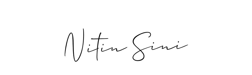 Once you've used our free online signature maker to create your best signature Allison_Script style, it's time to enjoy all of the benefits that Nitin Sini name signing documents. Nitin Sini signature style 2 images and pictures png