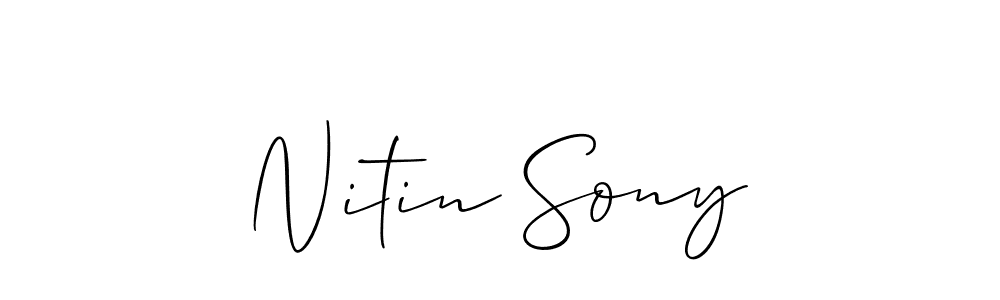 if you are searching for the best signature style for your name Nitin Sony. so please give up your signature search. here we have designed multiple signature styles  using Allison_Script. Nitin Sony signature style 2 images and pictures png