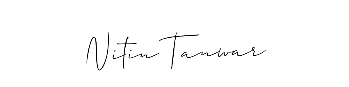 Best and Professional Signature Style for Nitin Tanwar. Allison_Script Best Signature Style Collection. Nitin Tanwar signature style 2 images and pictures png