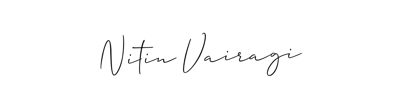 How to make Nitin Vairagi signature? Allison_Script is a professional autograph style. Create handwritten signature for Nitin Vairagi name. Nitin Vairagi signature style 2 images and pictures png